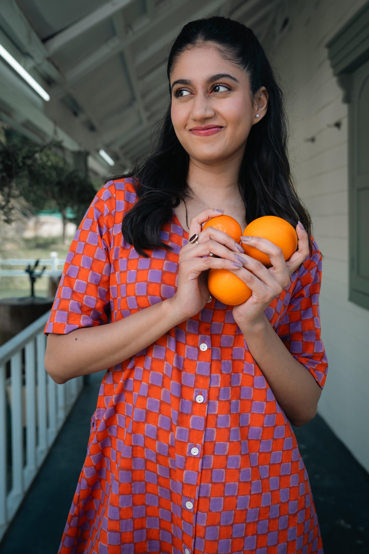 Checkmate shirt dress