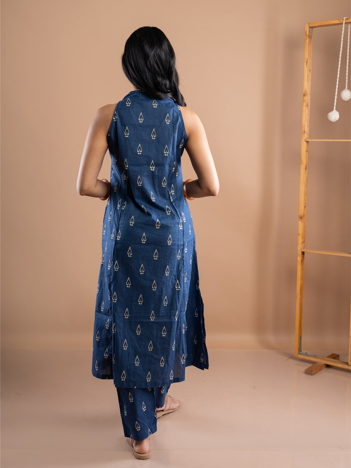 INDIGO SLEEVELESS CO ORD