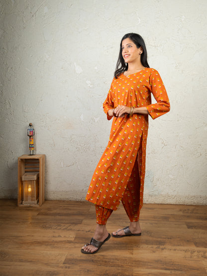 CITRUS POP STRAIGHT KURTA CO ORD