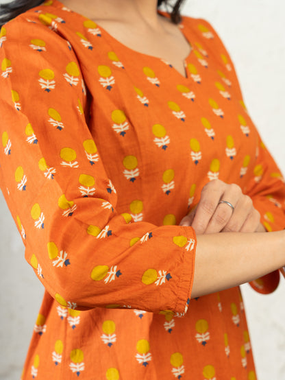 CITRUS POP STRAIGHT KURTA CO ORD